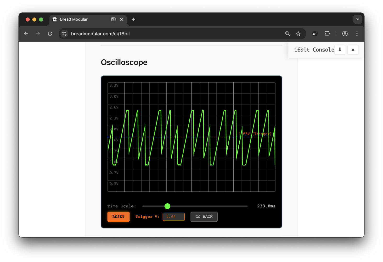 16bit oscilloscope