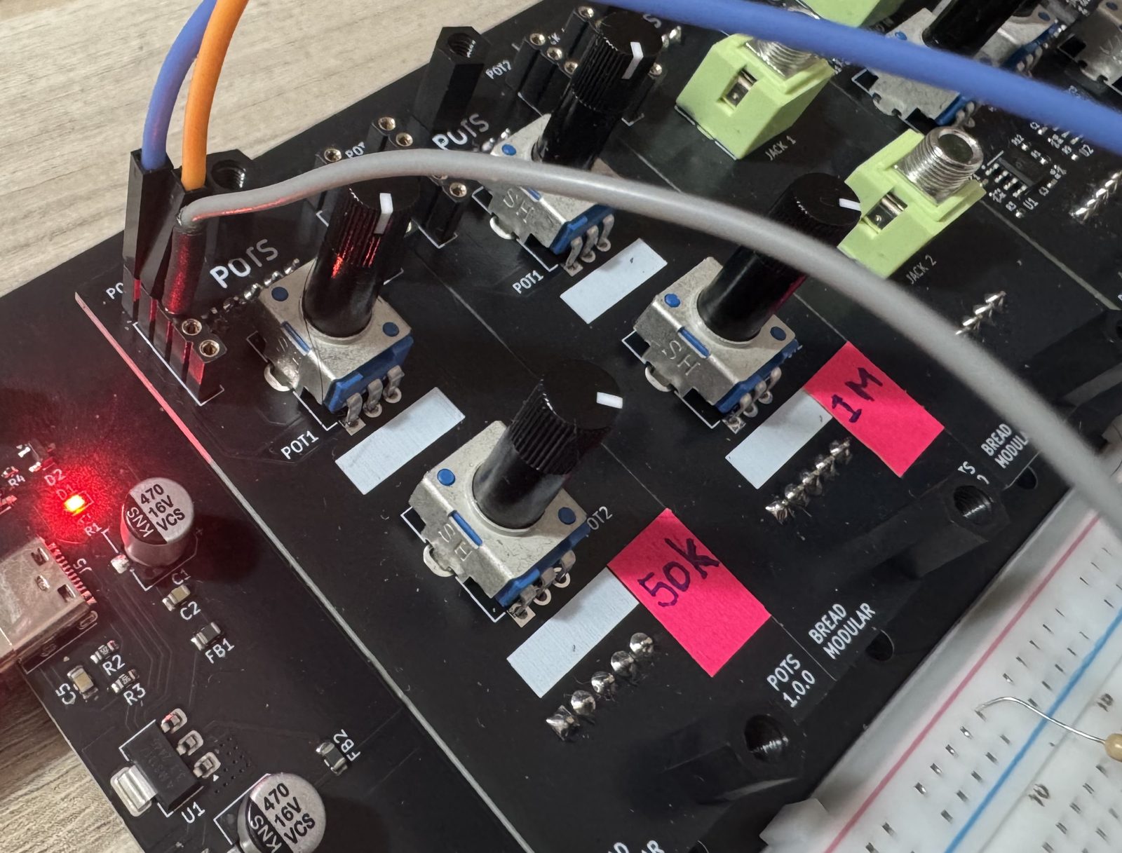 Potentiometer wiring